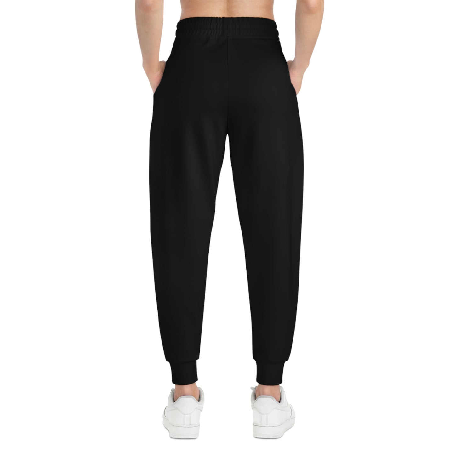 Love Paw Print Athletic Joggers - Cute Dog Lover Sweatpants, Cozy Animal Print Lounge Pants, Workout Leggings, Comfy Yoga Bottoms, Casual