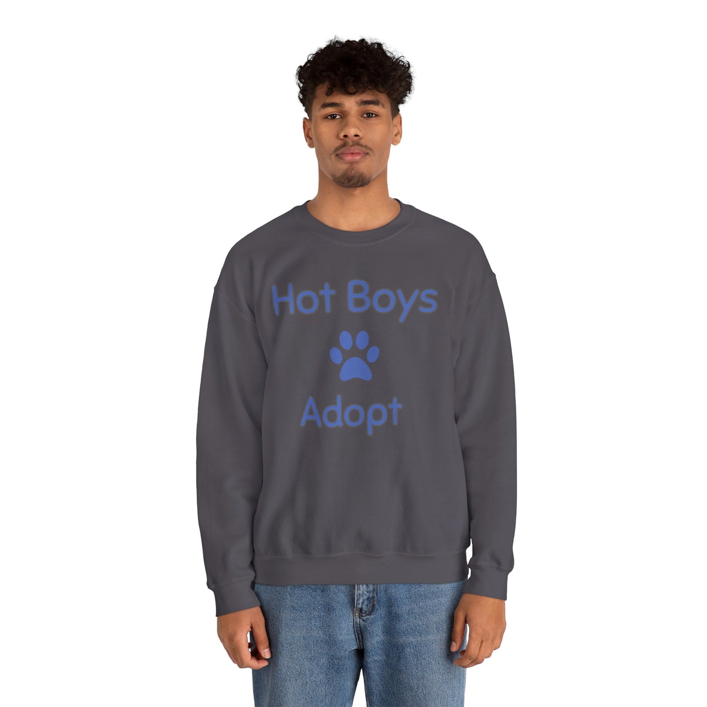 Hot Boys Adopt Crewneck Sweatshirt