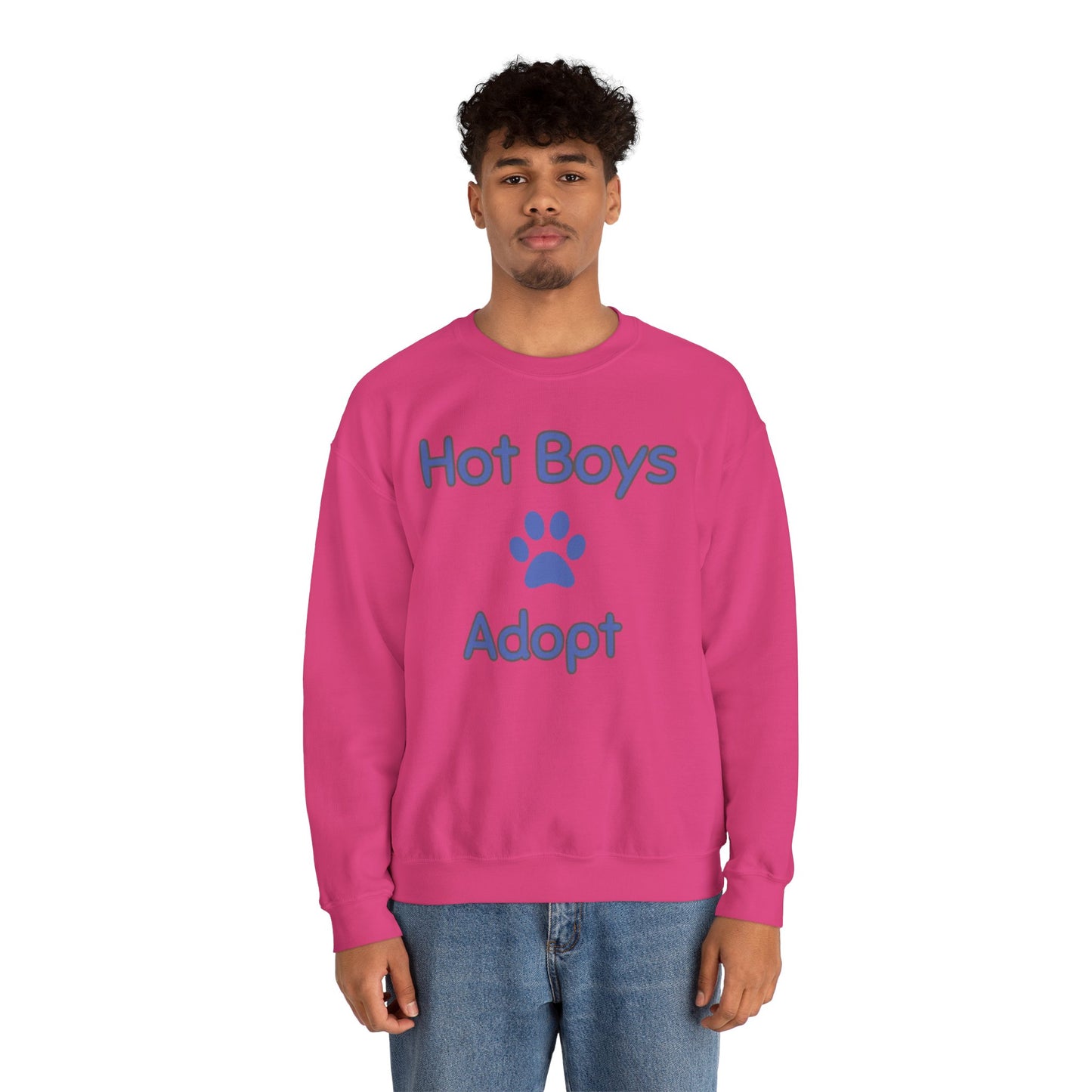 Hot Boys Adopt Crewneck Sweatshirt