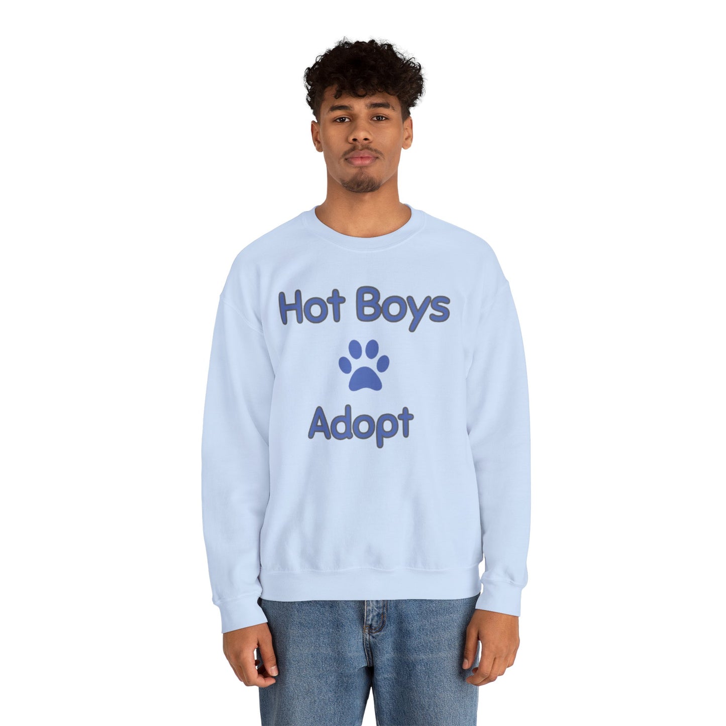 Hot Boys Adopt Crewneck Sweatshirt