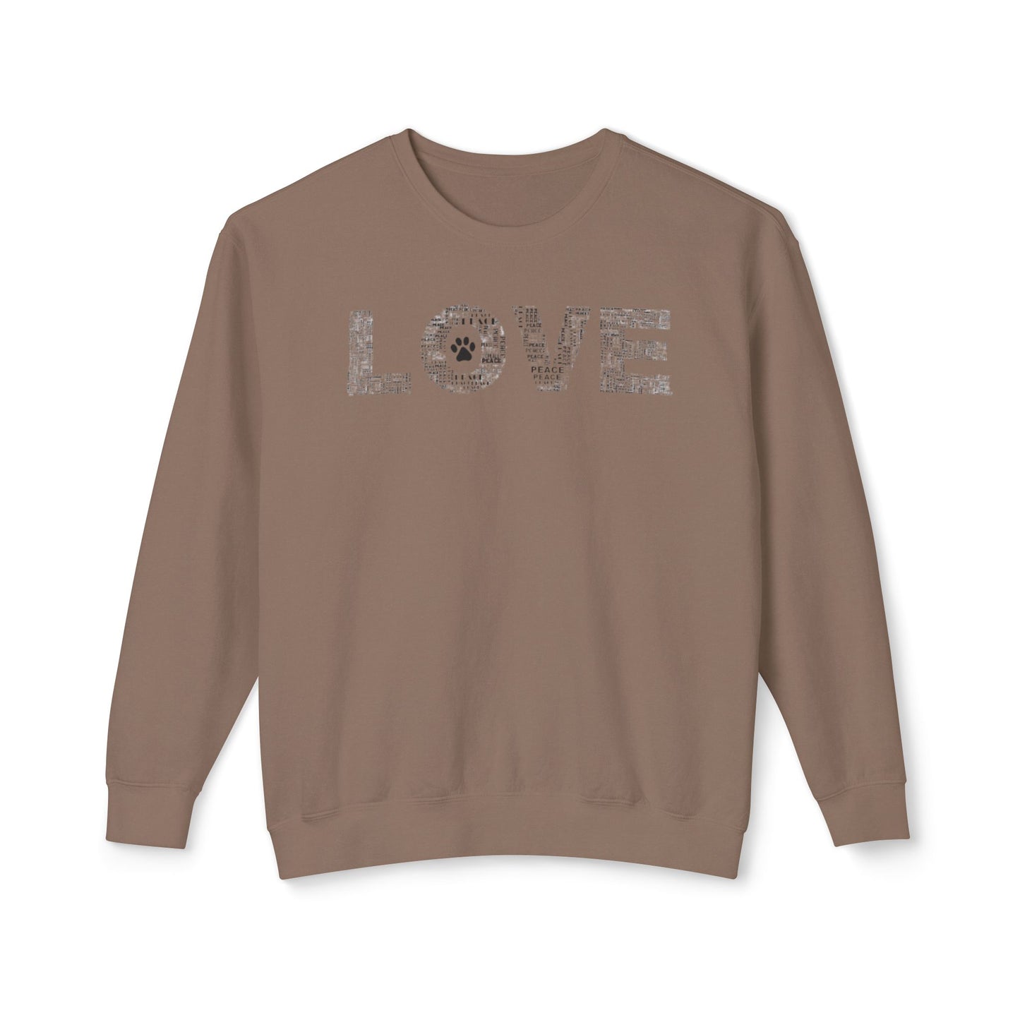 Print Paws Crewneck Sweatshirt, Comfy, Dog Lover Gift, Animal Print Top, Animal Lover Shirt
