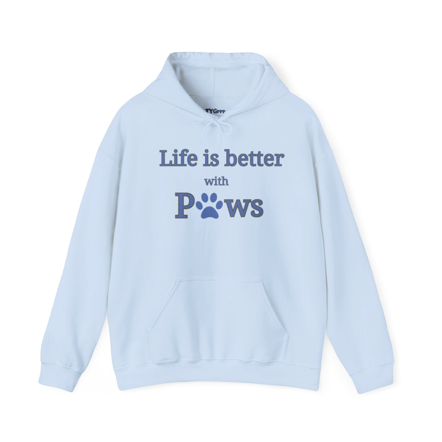 Life is better with Paws  Women's Hooded Sweatshirt