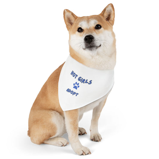 Hot Girls Adopt Pet Bandana Collar