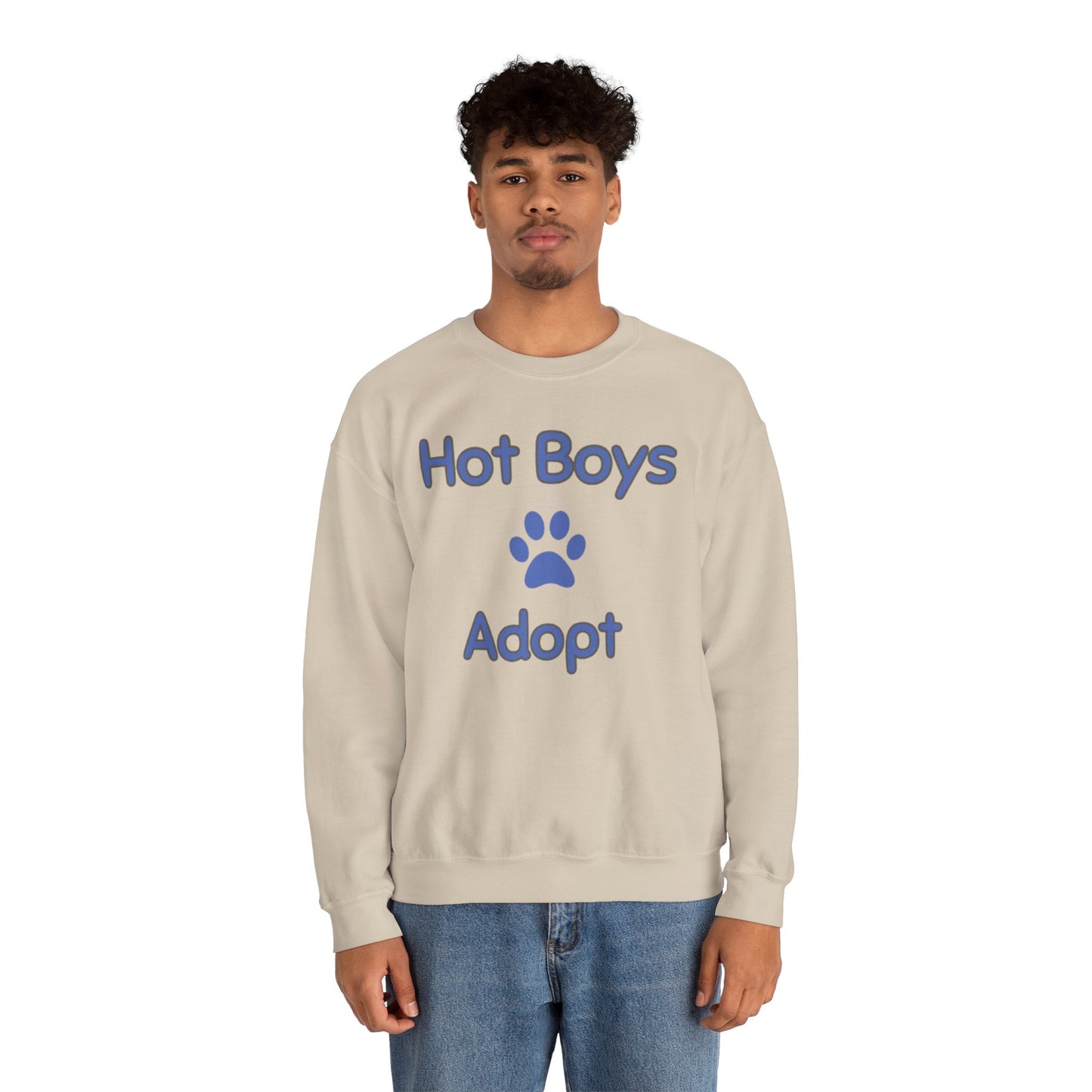 Hot Boys Adopt Crewneck Sweatshirt