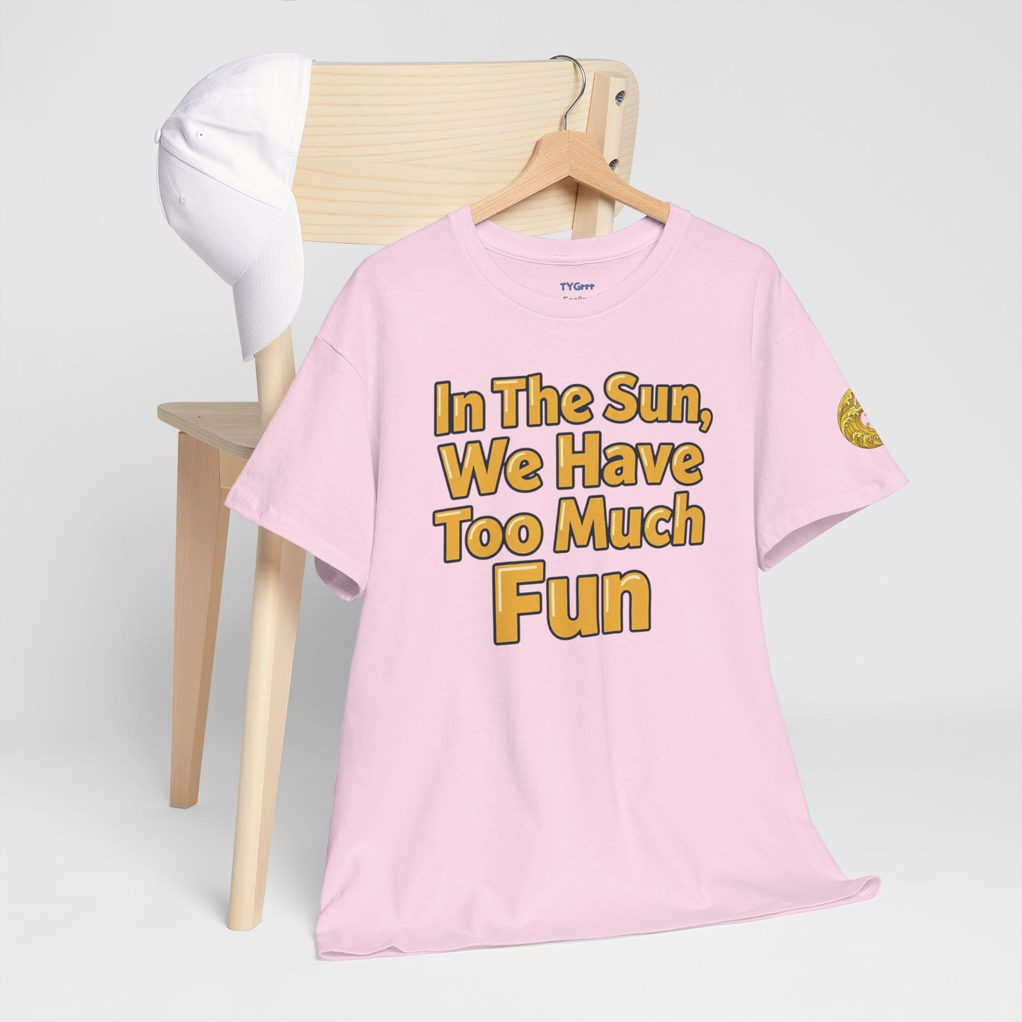 Aidan Selene "In The Sun, We Have Too Much Fun " Summer Graphic T-Shirt (size only in XL)