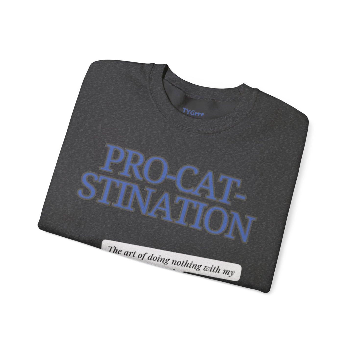 Pro-Cat-Stination Women's Crewneck Sweatshirt