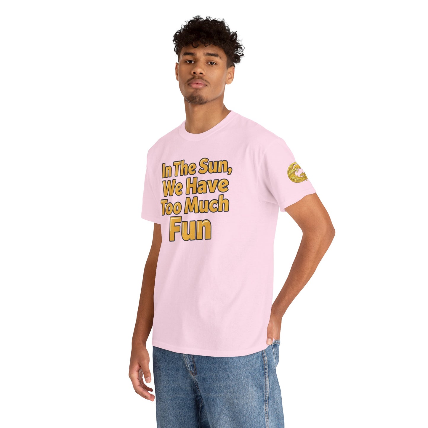 Aidan Selene "In The Sun, We Have Too Much Fun " Summer Graphic T-Shirt (size only in XL)