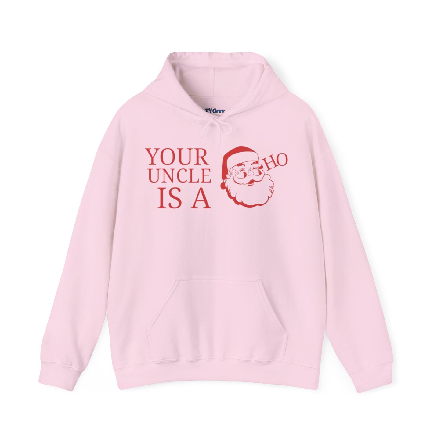 Santa Uncle Christmas Hooded Sweatshirt, Funny Xmas Gift Apparel, Holiday Winter Jumper, Festive Claus Pullover, Family Top