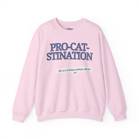 Pro-Cat-Stination Women's Crewneck Sweatshirt