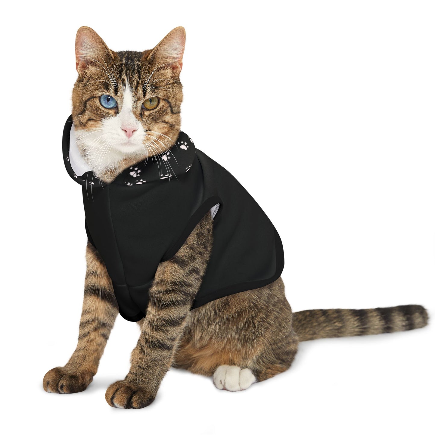 Pet Hoodie Love - Paw Prints, Cute Animal Lover Sweatshirt, Dog Mom Gift, Cat Dad Apparel, Cozy Pet Owner Jumper, Kitten Pawprint Pullover