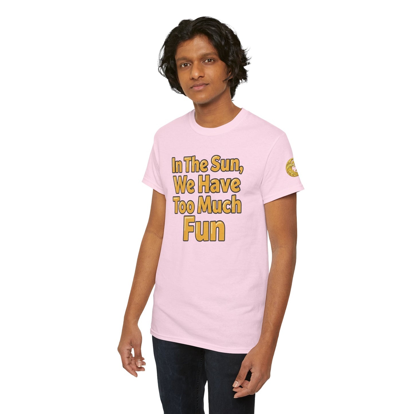 Aidan Selene "In The Sun, We Have Too Much Fun " Summer Graphic T-Shirt (size only in XL)