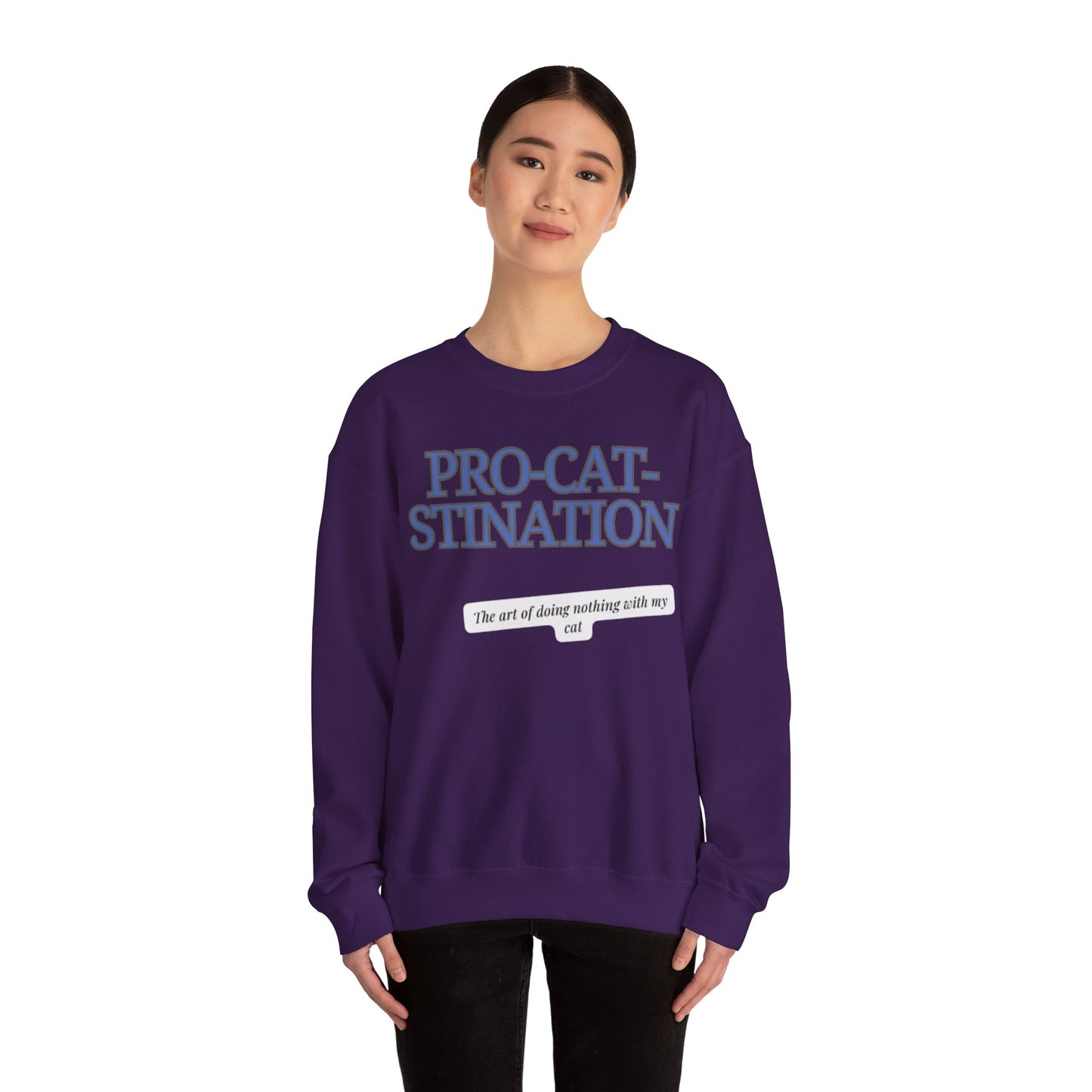 Pro-Cat-Stination Women's Crewneck Sweatshirt