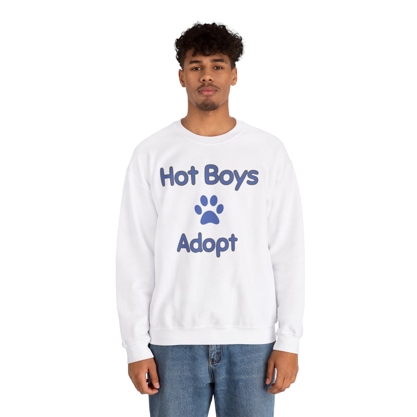 Hot Boys Adopt Crewneck Sweatshirt