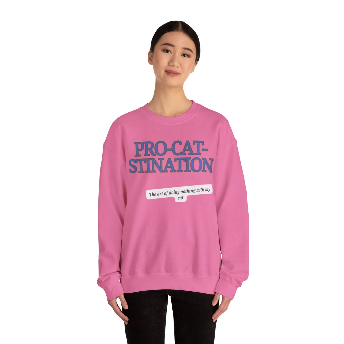 Pro-Cat-Stination Women's Crewneck Sweatshirt