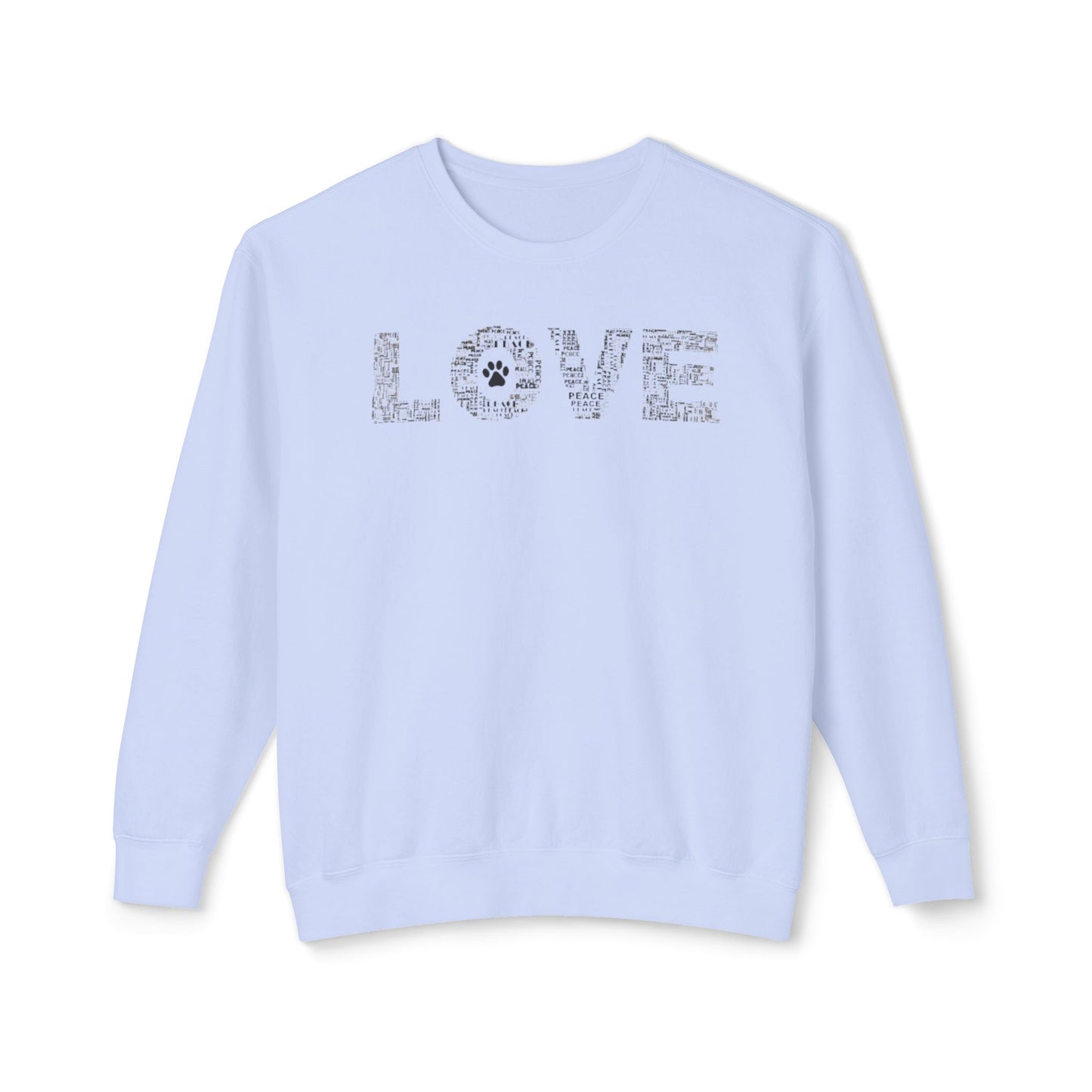 Print Paws Crewneck Sweatshirt, Comfy, Dog Lover Gift, Animal Print Top, Animal Lover Shirt