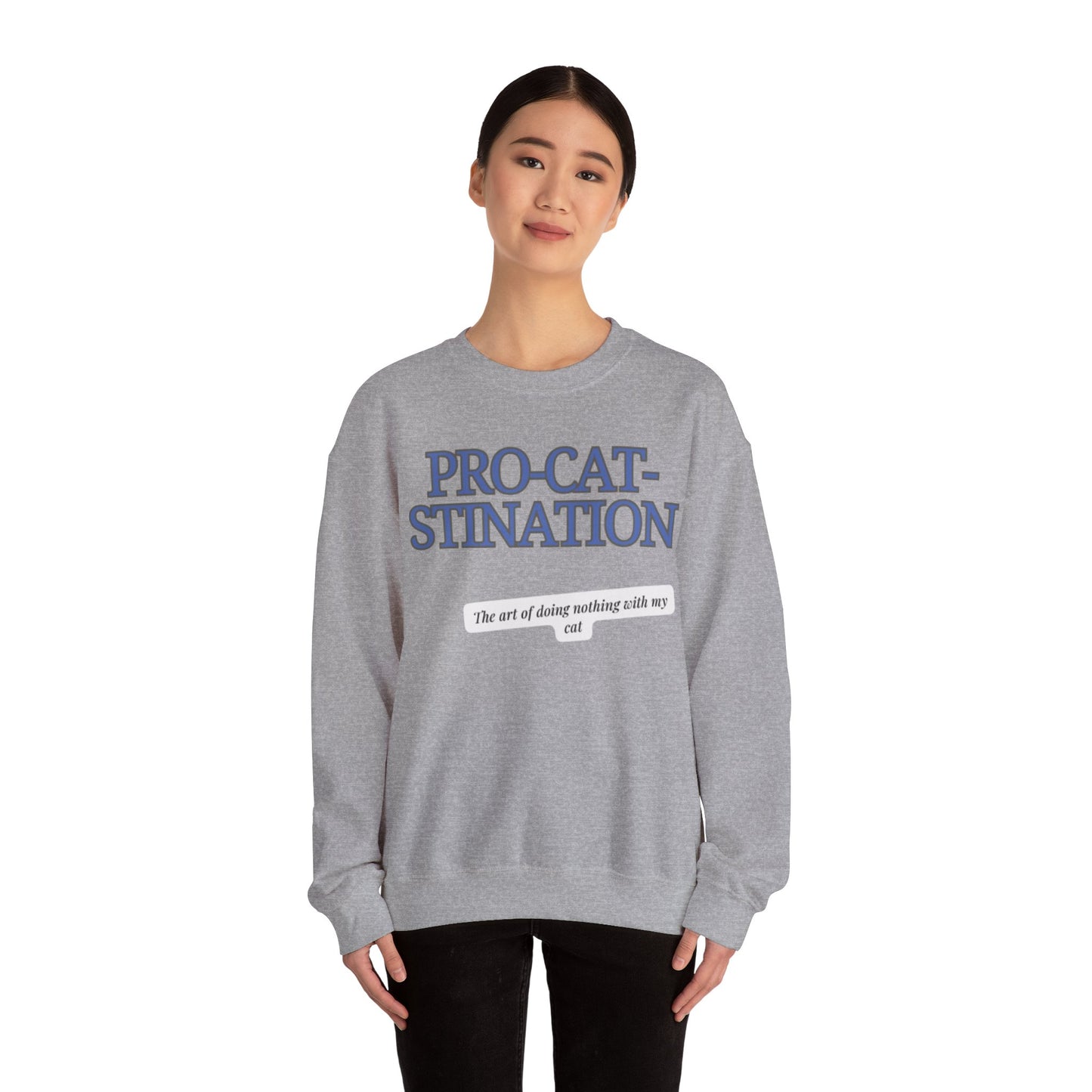 Pro-Cat-Stination Women's Crewneck Sweatshirt