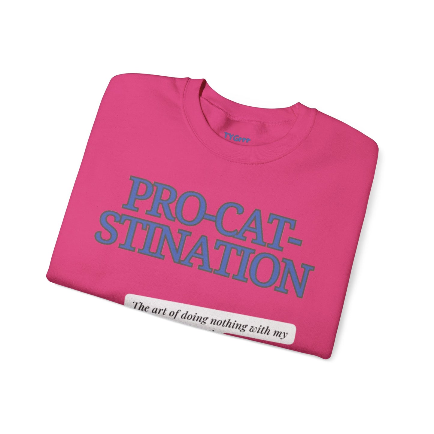 Pro-Cat-Stination Women's Crewneck Sweatshirt
