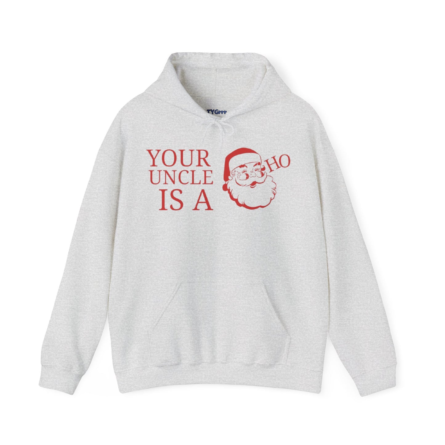 Santa Uncle Christmas Hooded Sweatshirt, Funny Xmas Gift Apparel, Holiday Winter Jumper, Festive Claus Pullover, Family Top