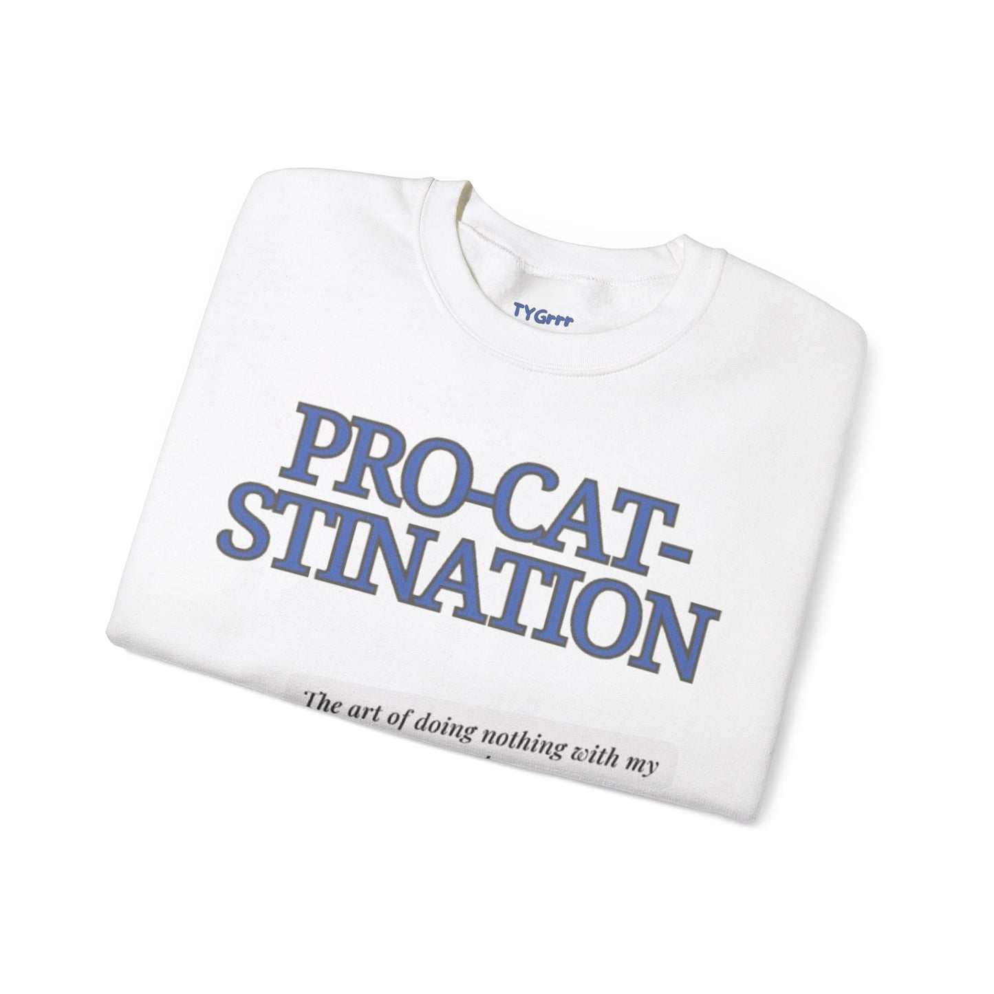 Pro-Cat-Stination Women's Crewneck Sweatshirt