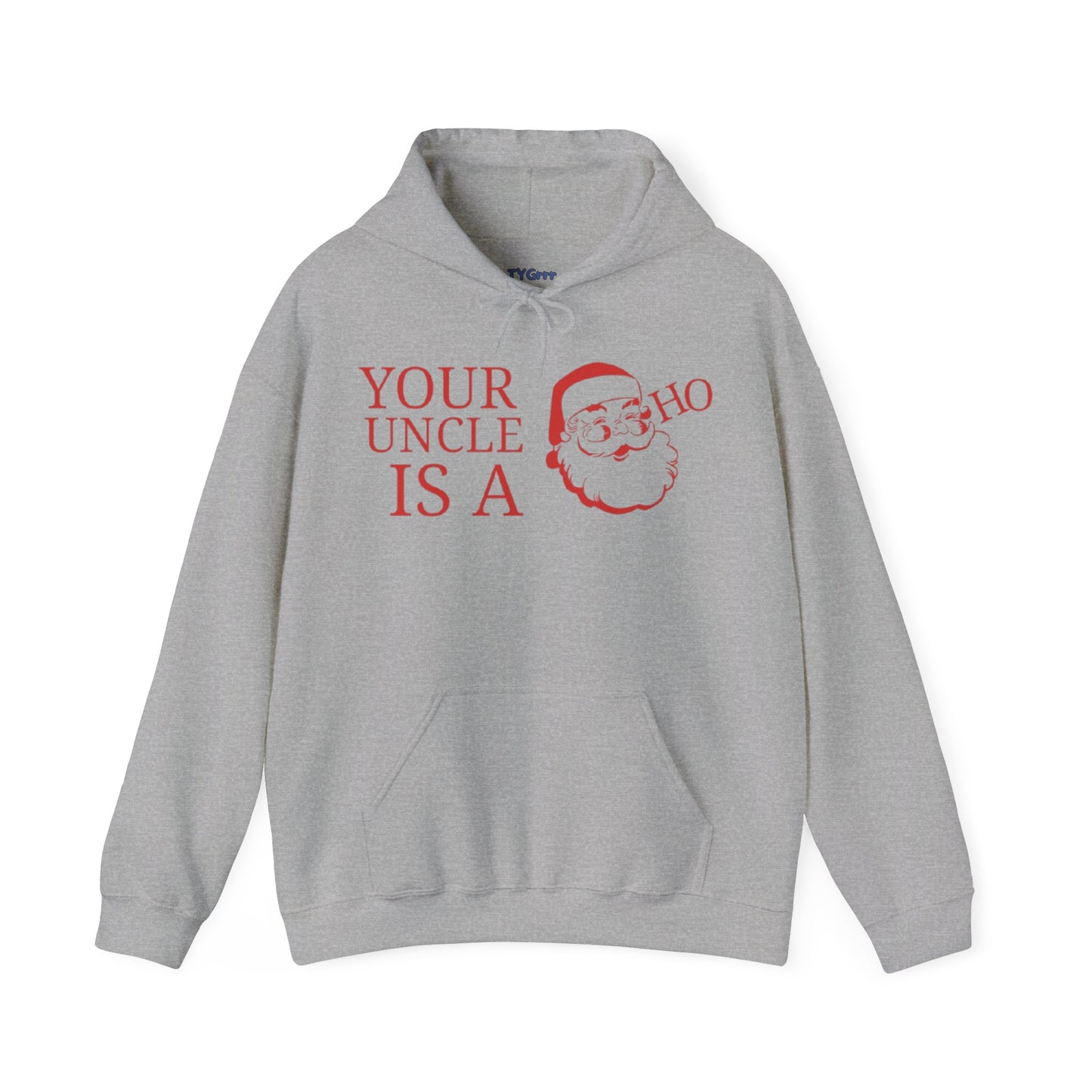 Santa Uncle Christmas Hooded Sweatshirt, Funny Xmas Gift Apparel, Holiday Winter Jumper, Festive Claus Pullover, Family Top