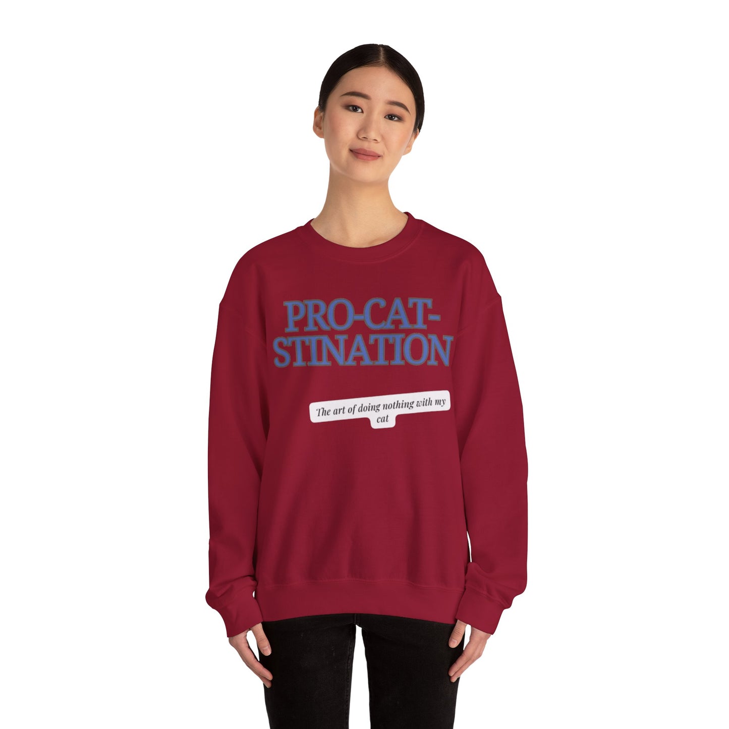 Pro-Cat-Stination Women's Crewneck Sweatshirt