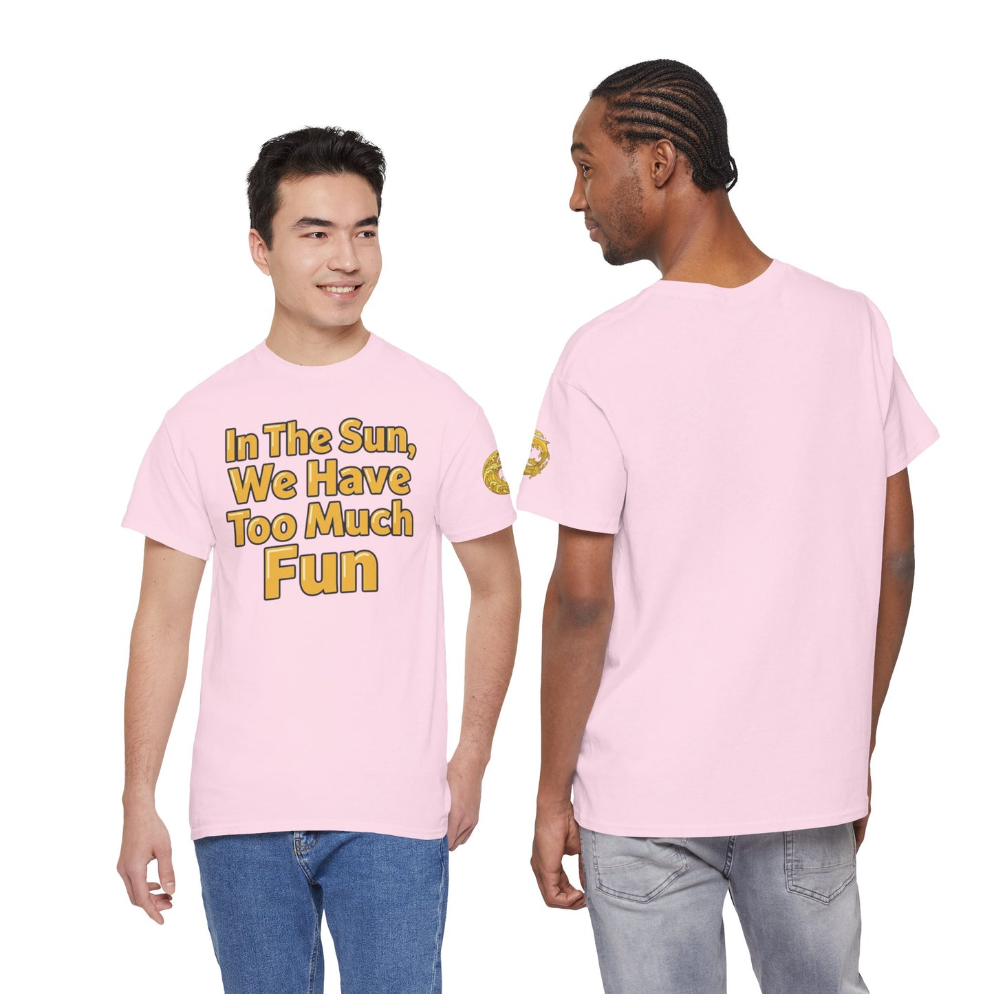 Aidan Selene "In The Sun, We Have Too Much Fun " Summer Graphic T-Shirt (size only in XL)