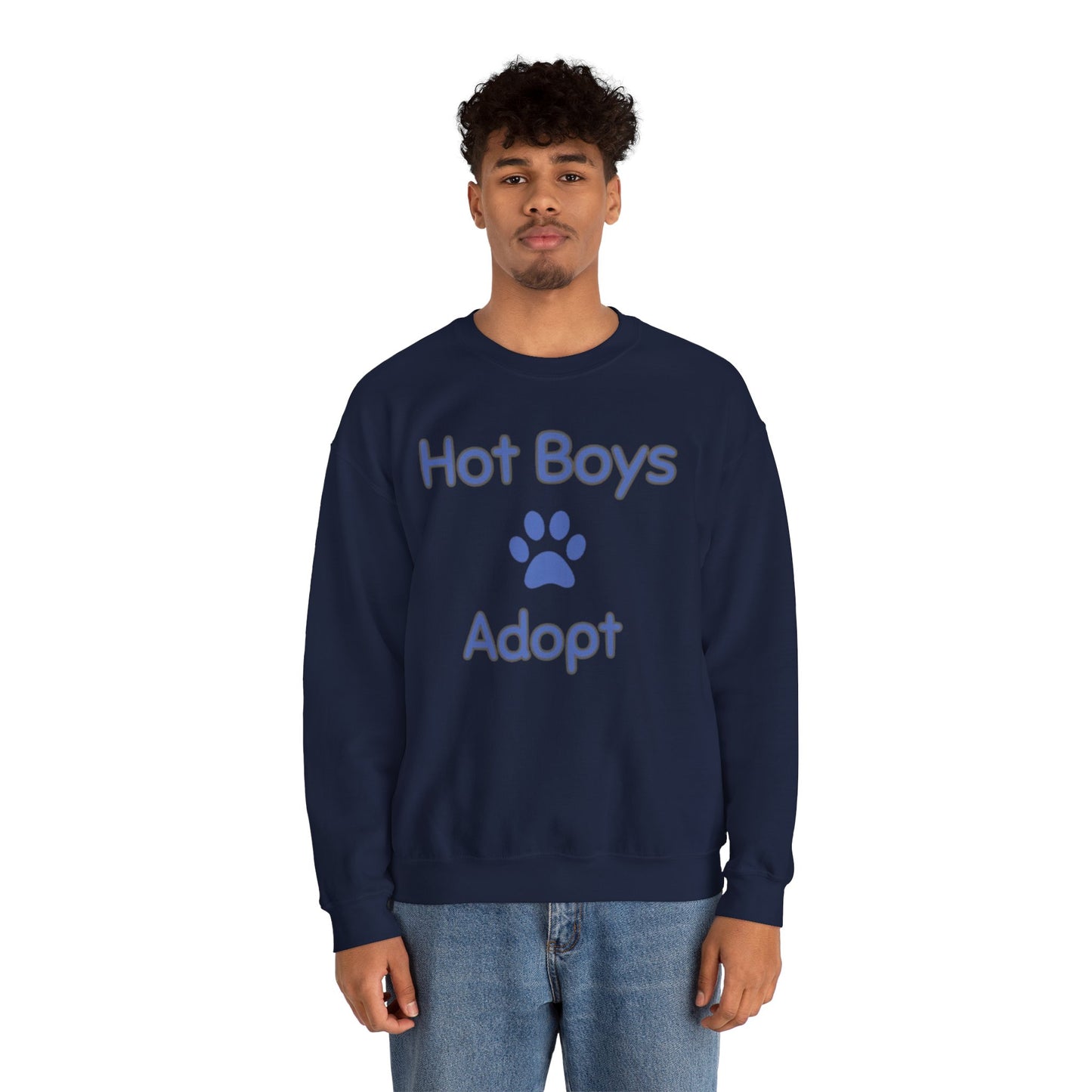 Hot Boys Adopt Crewneck Sweatshirt