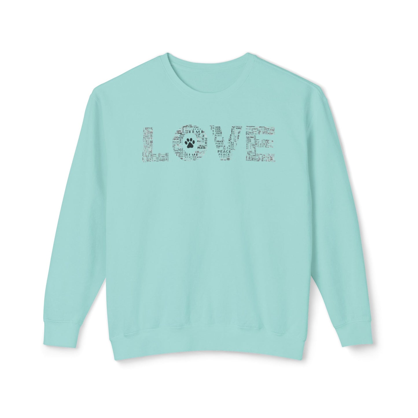 Print Paws Crewneck Sweatshirt, Comfy, Dog Lover Gift, Animal Print Top, Animal Lover Shirt