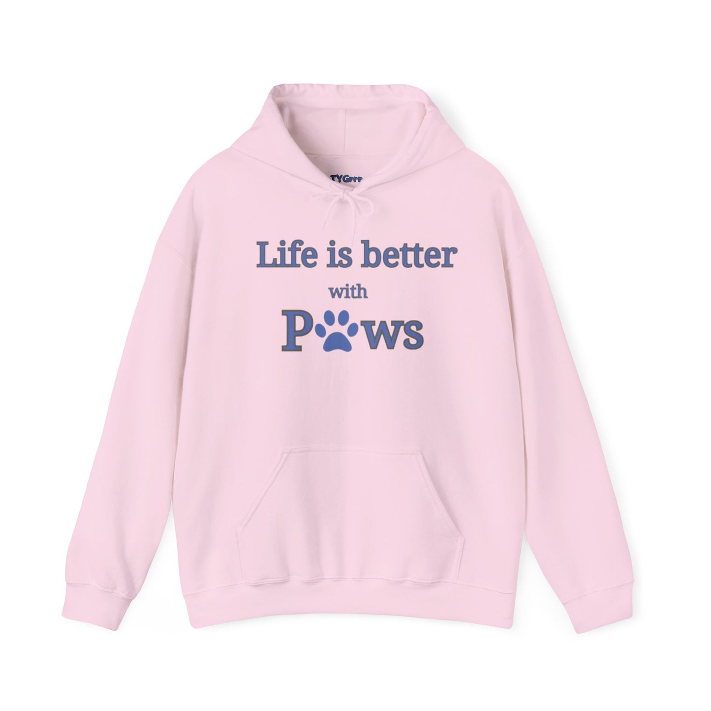 Life is better with Paws  Women's Hooded Sweatshirt
