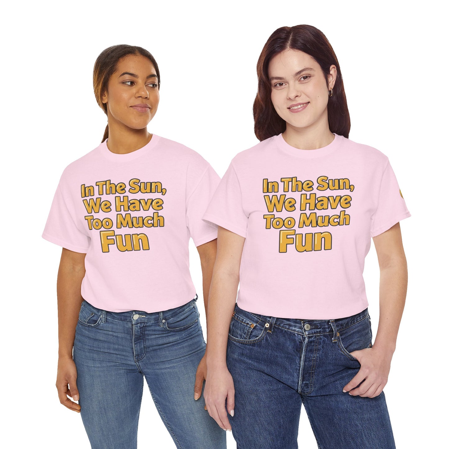 Aidan Selene "In The Sun, We Have Too Much Fun " Summer Graphic T-Shirt (size only in XL)
