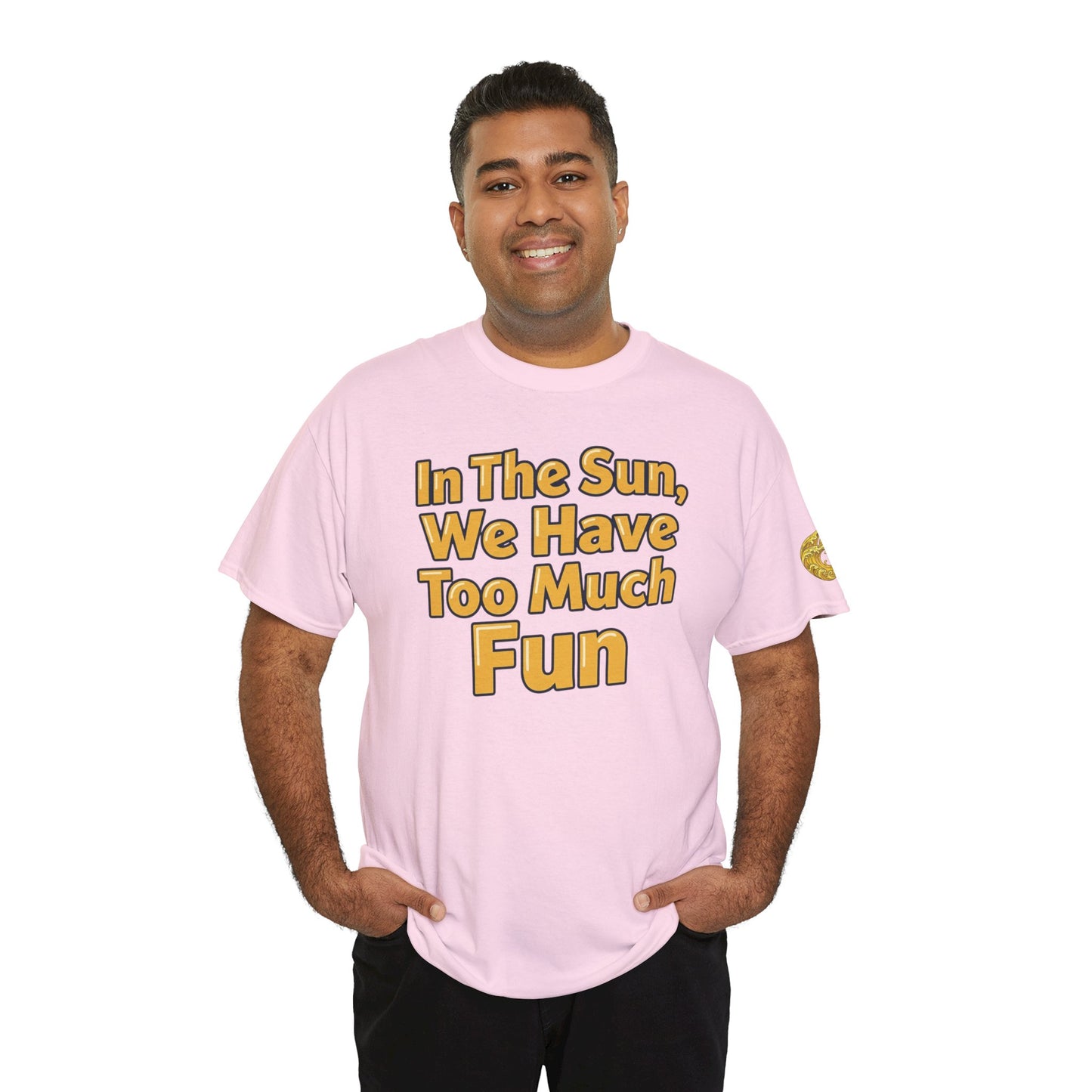 Aidan Selene "In The Sun, We Have Too Much Fun " Summer Graphic T-Shirt (size only in XL)
