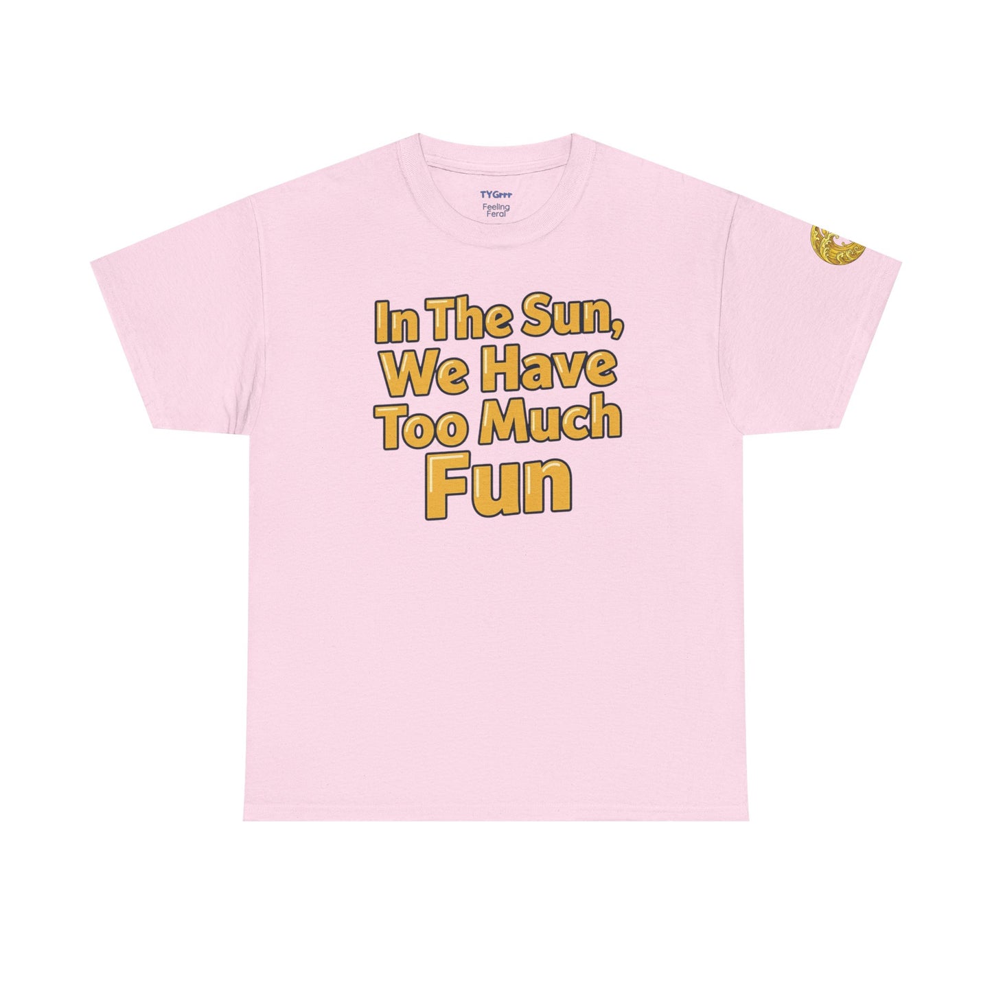 Aidan Selene "In The Sun, We Have Too Much Fun " Summer Graphic T-Shirt (size only in XL)