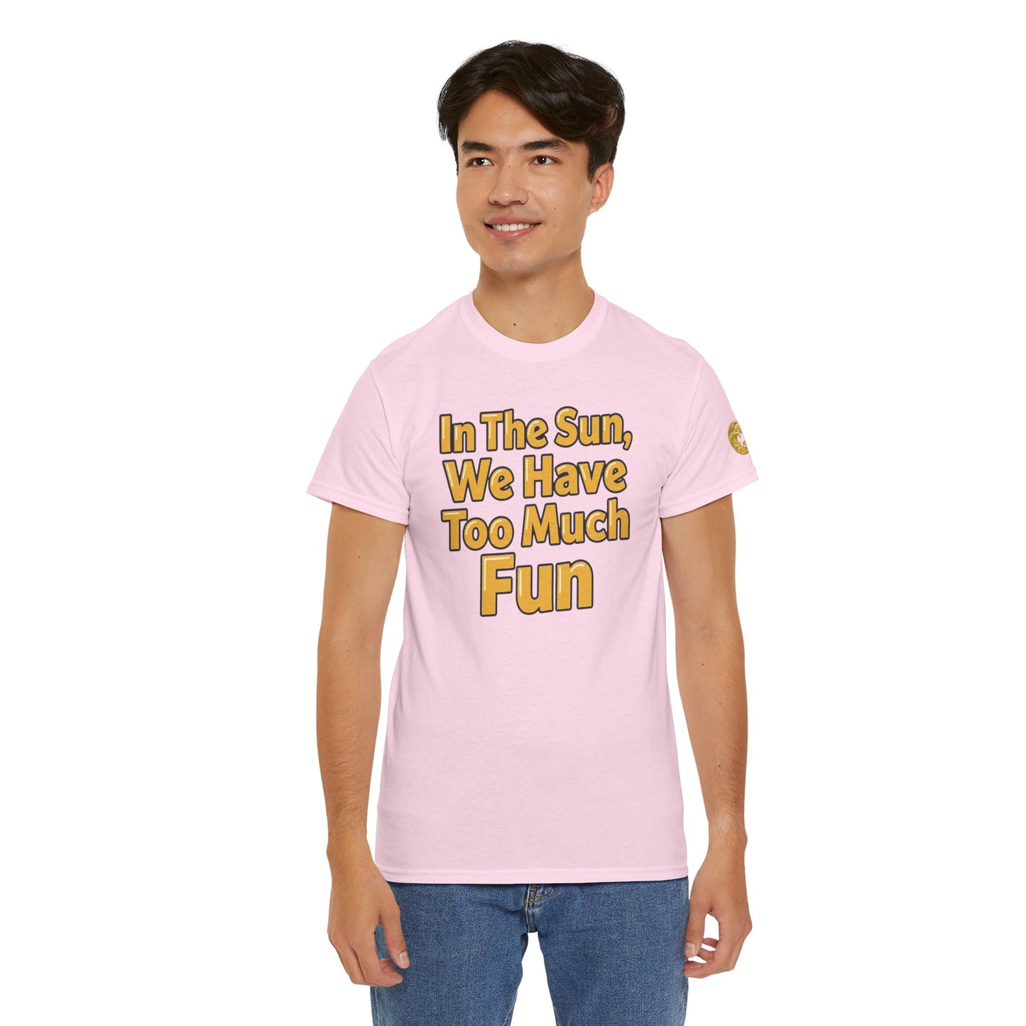 Aidan Selene "In The Sun, We Have Too Much Fun " Summer Graphic T-Shirt (size only in XL)