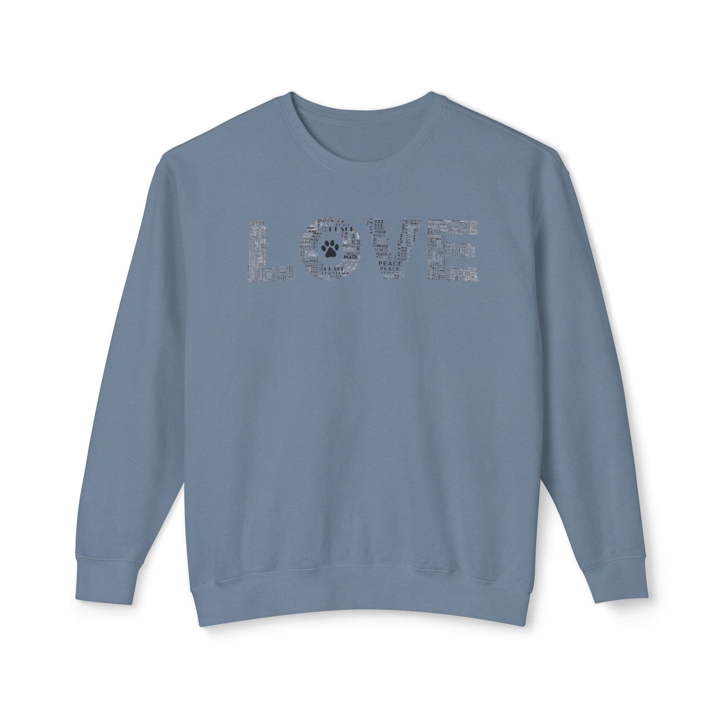 Print Paws Crewneck Sweatshirt, Comfy, Dog Lover Gift, Animal Print Top, Animal Lover Shirt