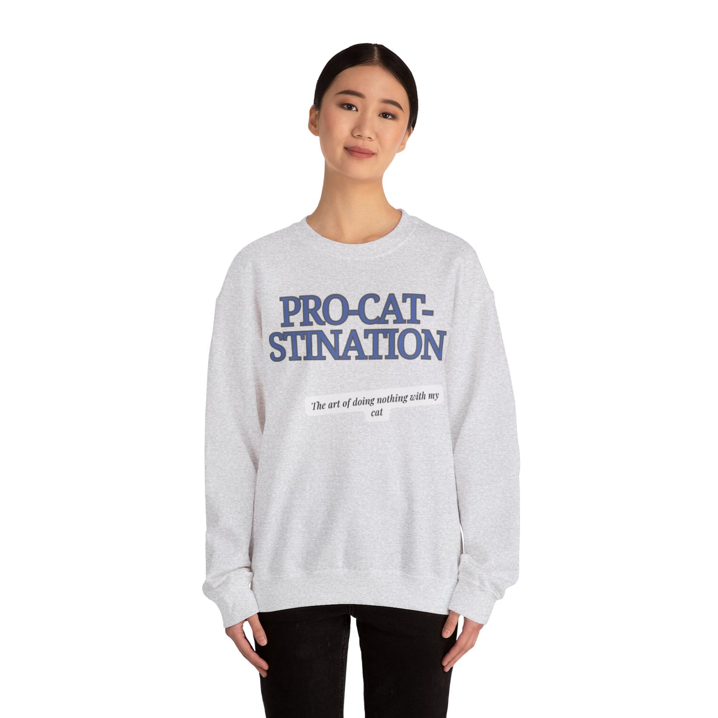 Pro-Cat-Stination Women's Crewneck Sweatshirt