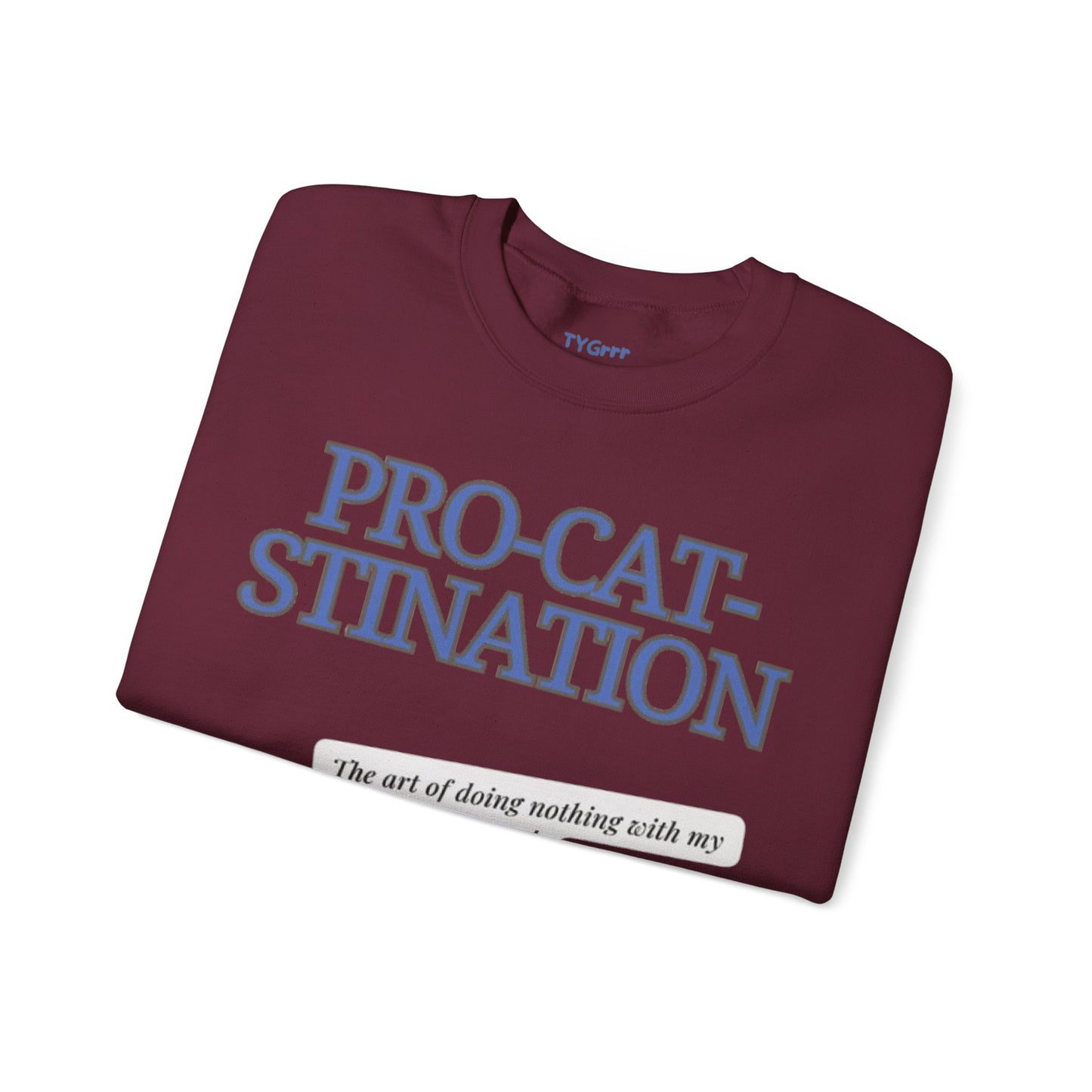 Pro-Cat-Stination Women's Crewneck Sweatshirt