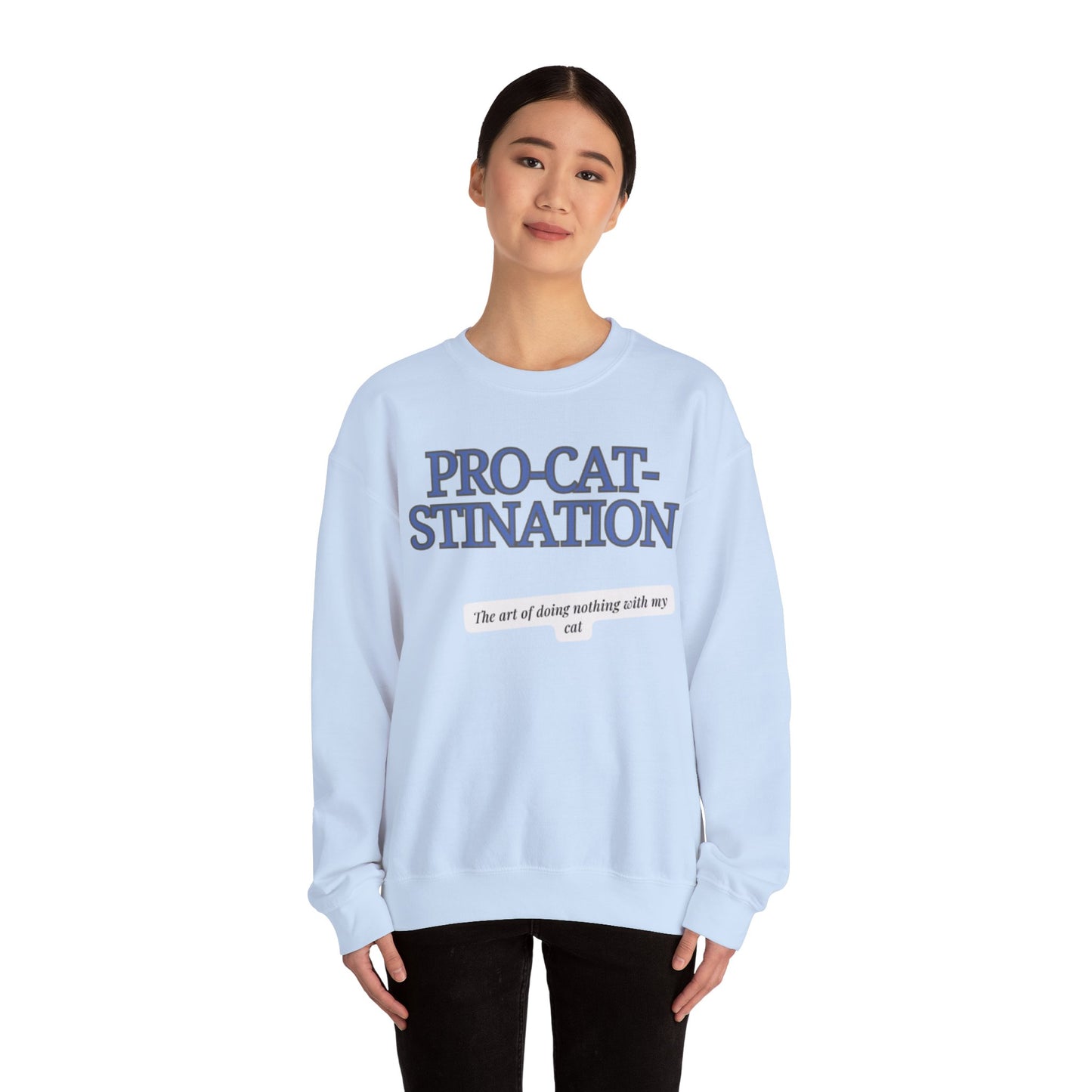 Pro-Cat-Stination Women's Crewneck Sweatshirt