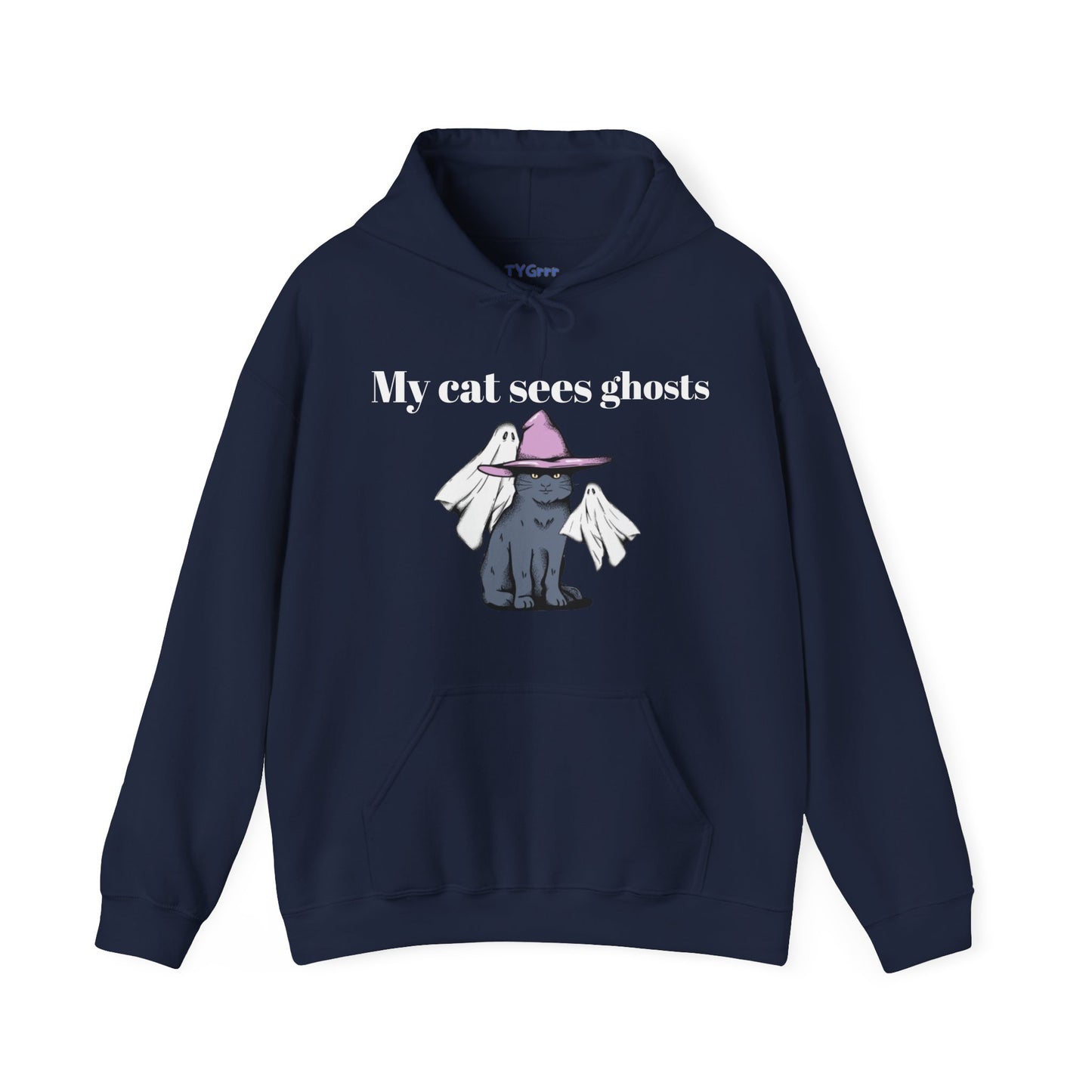 My cat sees ghosts Women's Hooded Sweatshirt