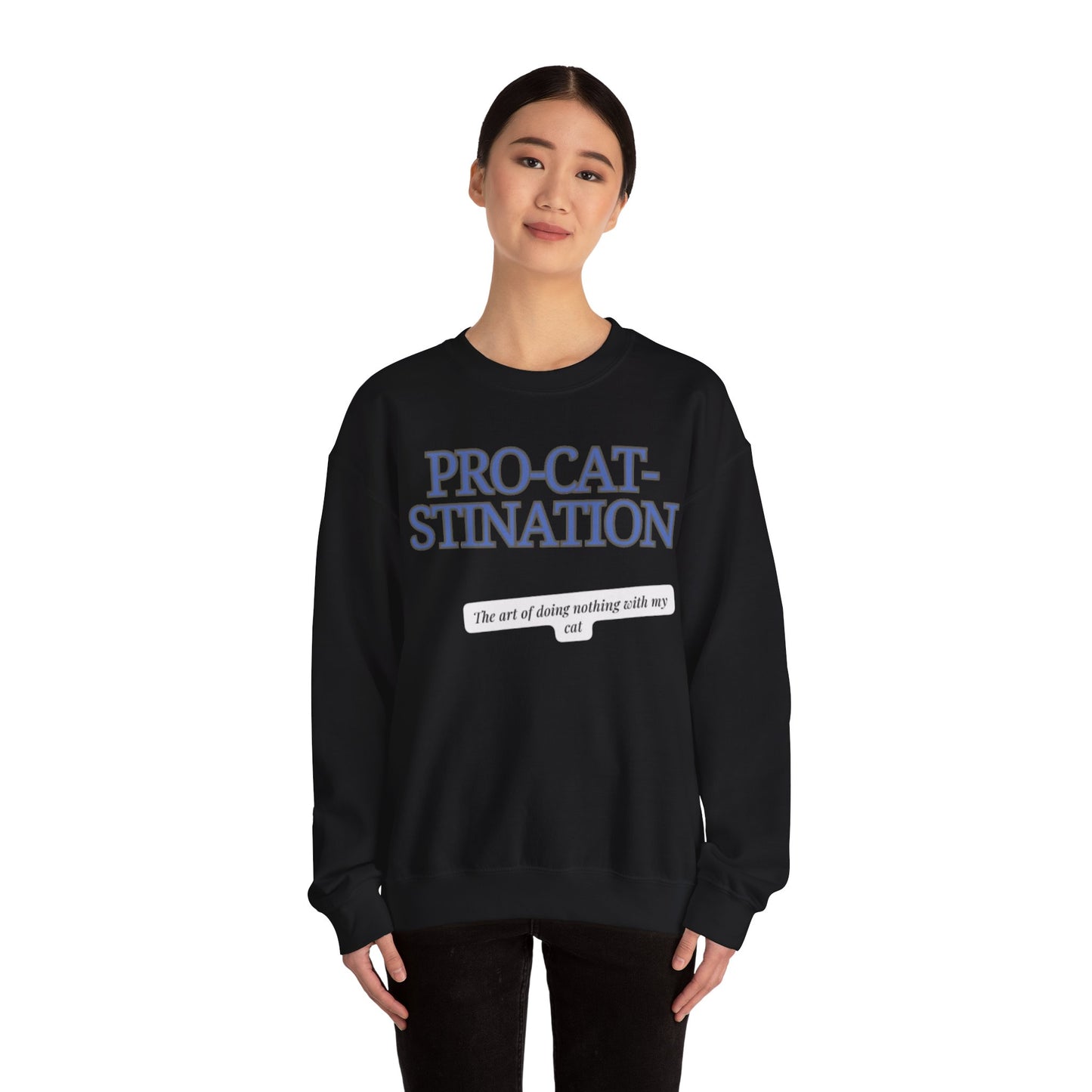Pro-Cat-Stination Women's Crewneck Sweatshirt