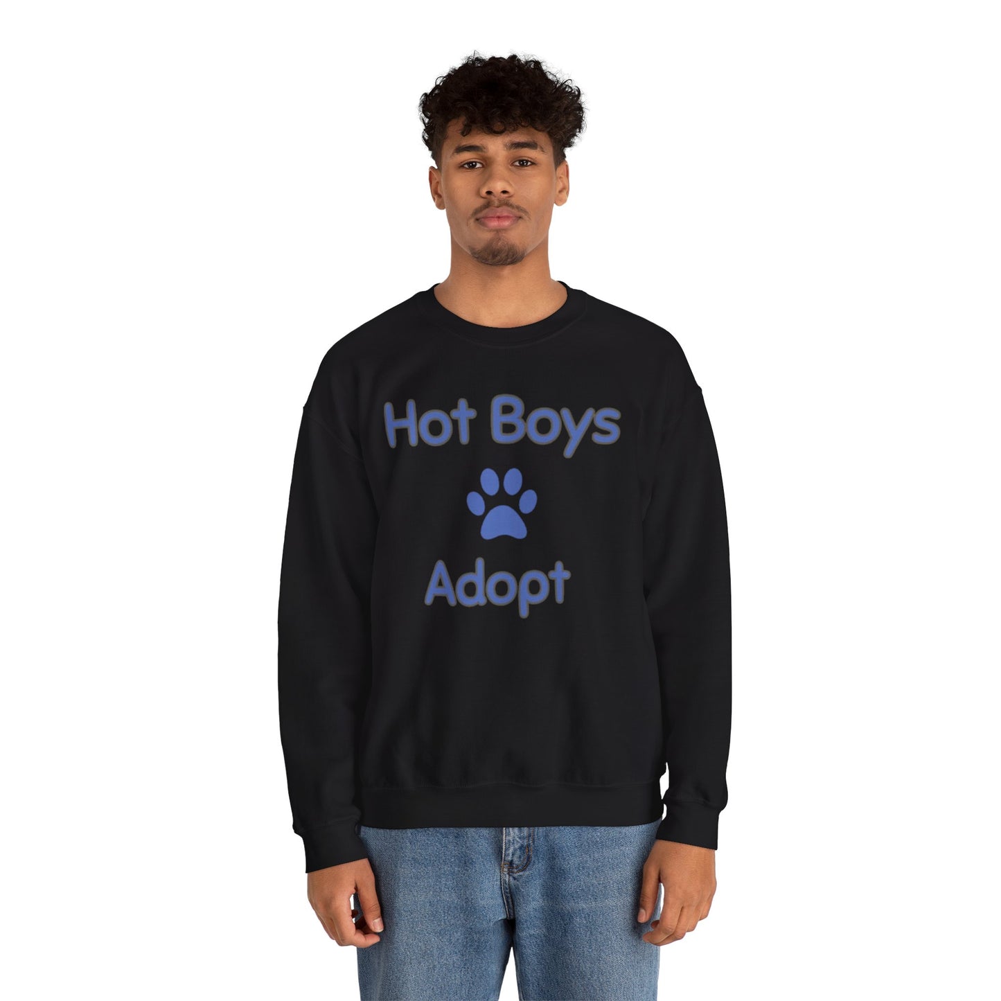 Hot Boys Adopt Crewneck Sweatshirt
