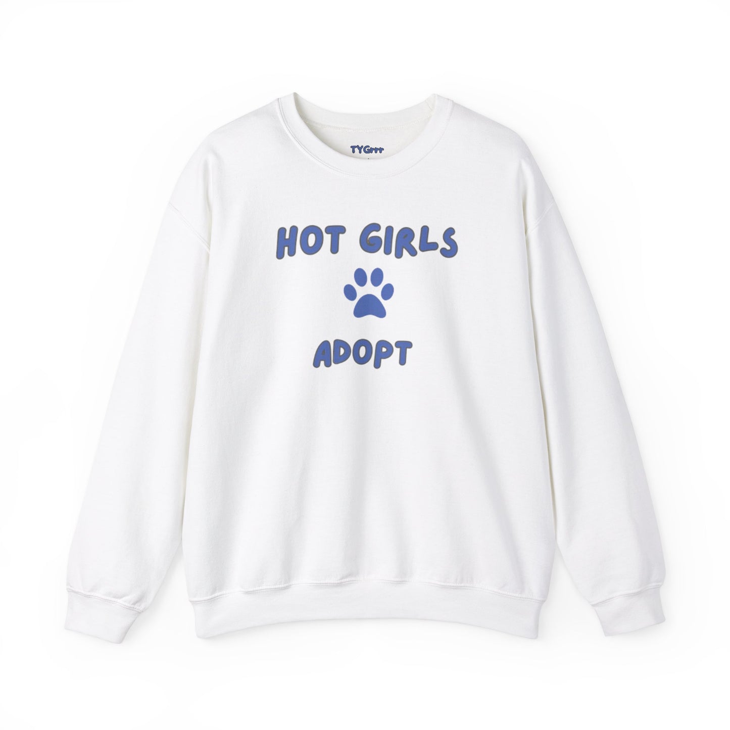 Hot Girls Adopt Women's Crewneck Sweatshirt
