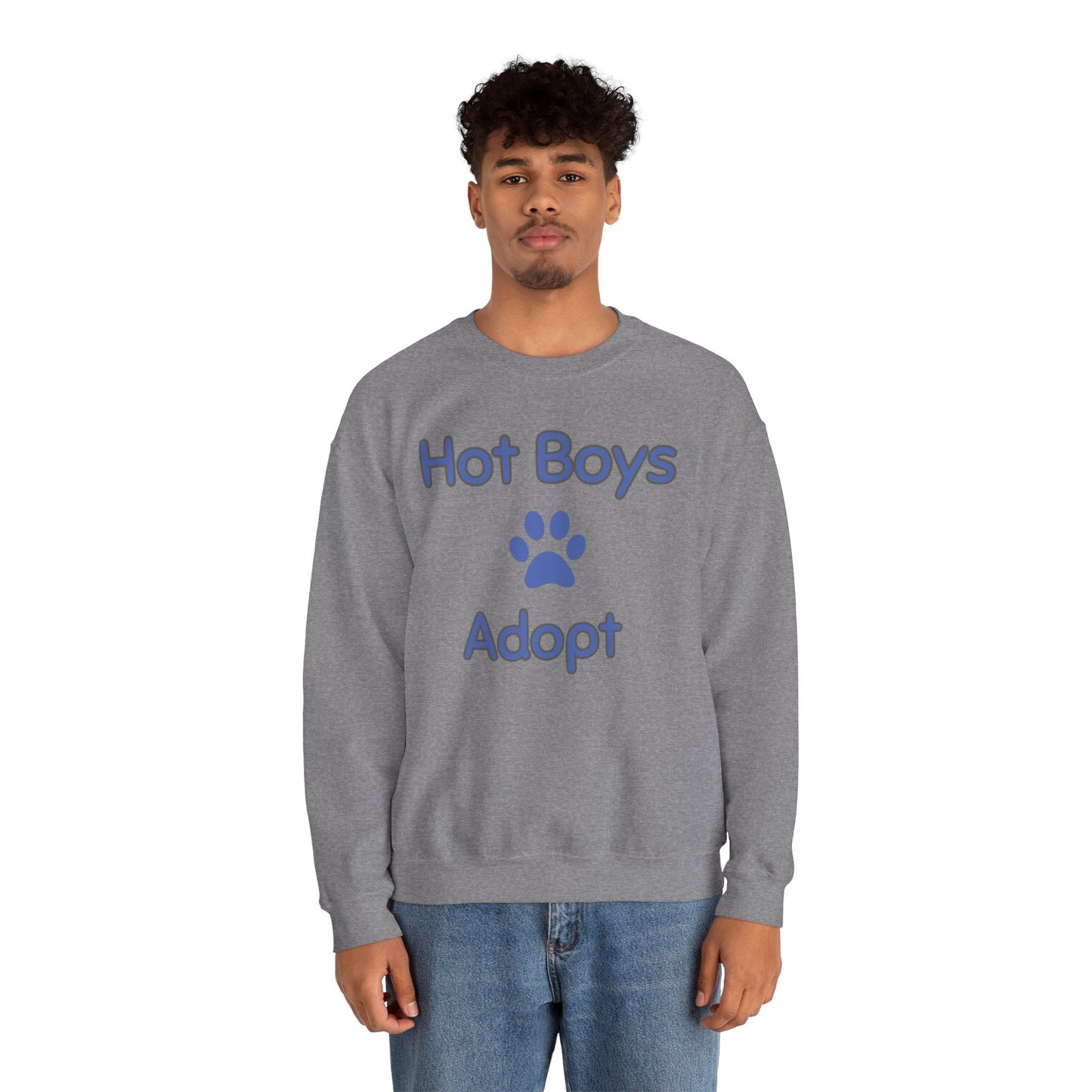Hot Boys Adopt Crewneck Sweatshirt