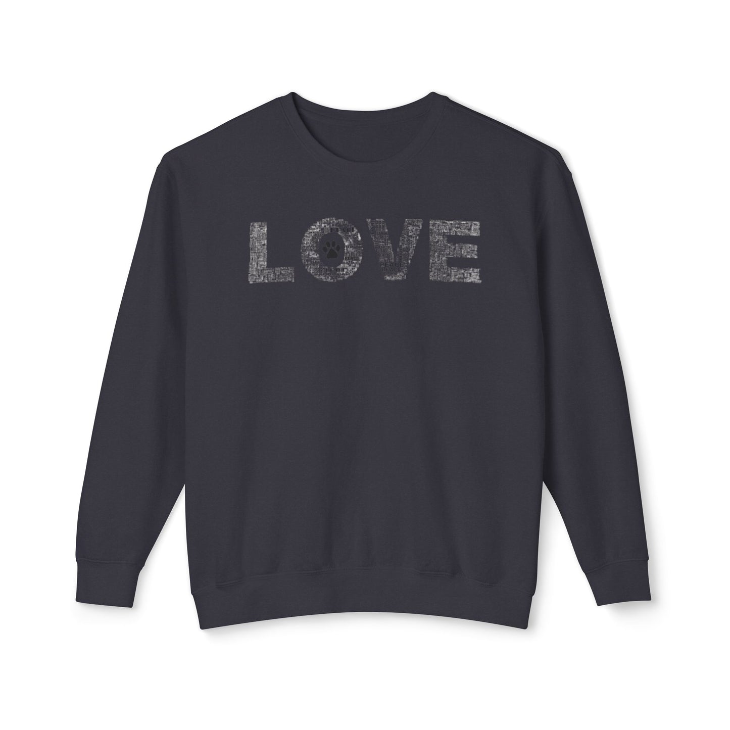 Print Paws Crewneck Sweatshirt, Comfy, Dog Lover Gift, Animal Print Top, Animal Lover Shirt