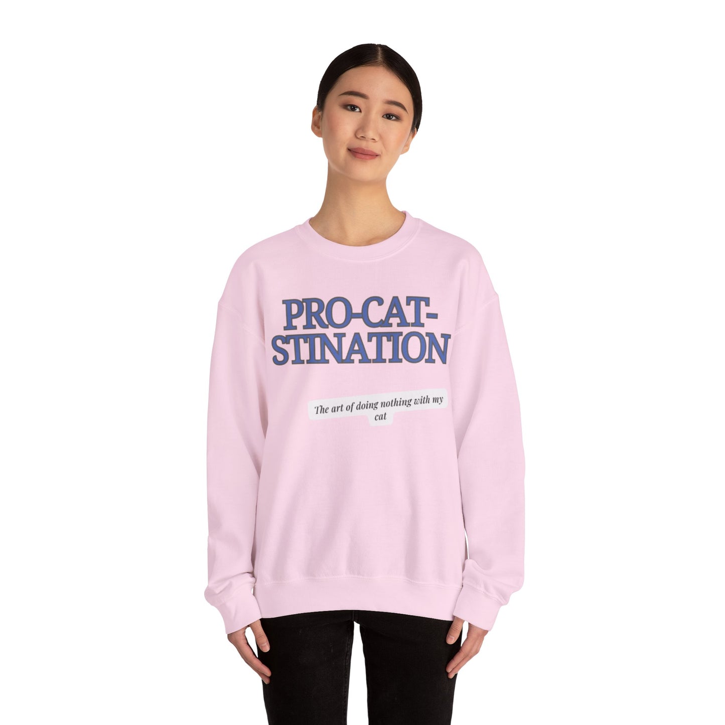 Pro-Cat-Stination Women's Crewneck Sweatshirt