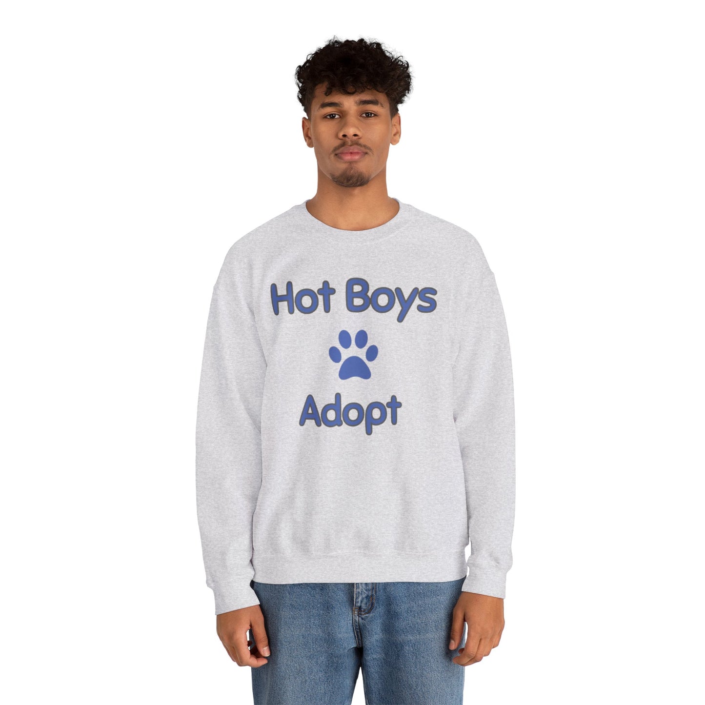 Hot Boys Adopt Crewneck Sweatshirt