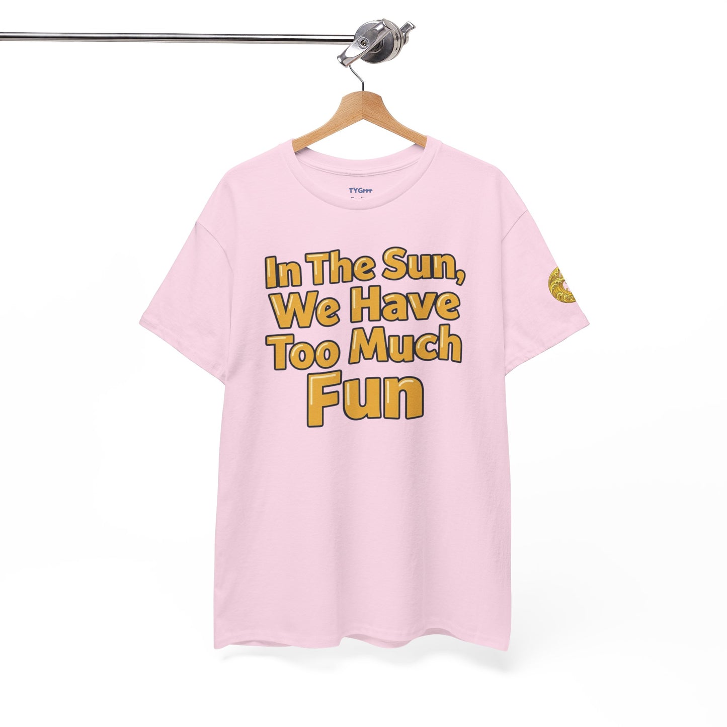 Aidan Selene "In The Sun, We Have Too Much Fun " Summer Graphic T-Shirt (size only in XL)