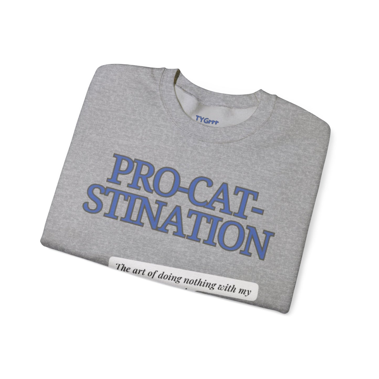 Pro-Cat-Stination Women's Crewneck Sweatshirt