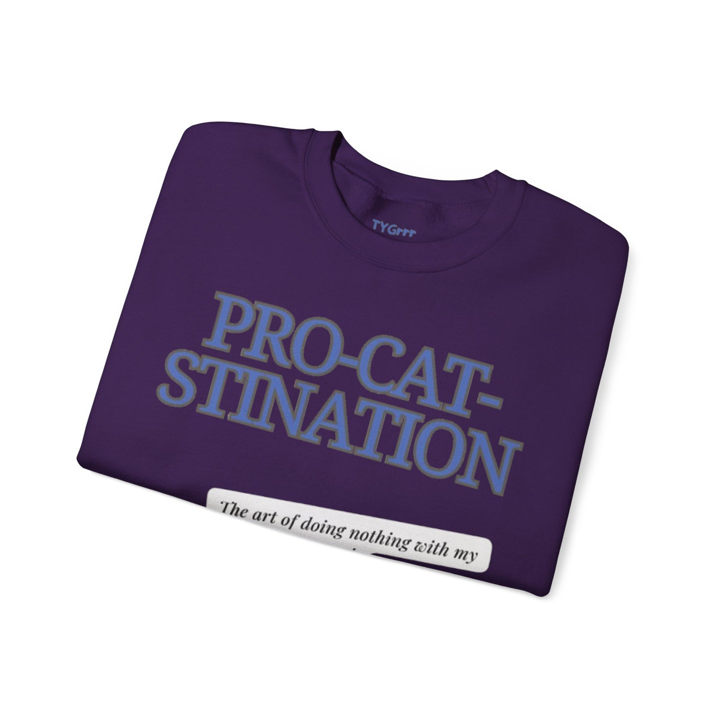 Pro-Cat-Stination Women's Crewneck Sweatshirt