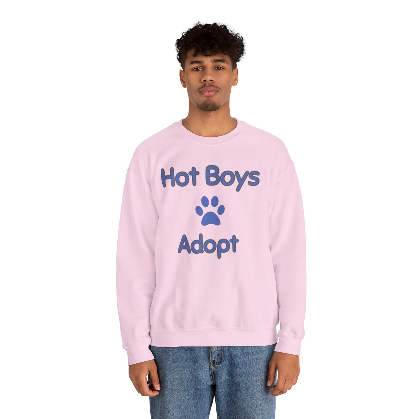 Hot Boys Adopt Crewneck Sweatshirt