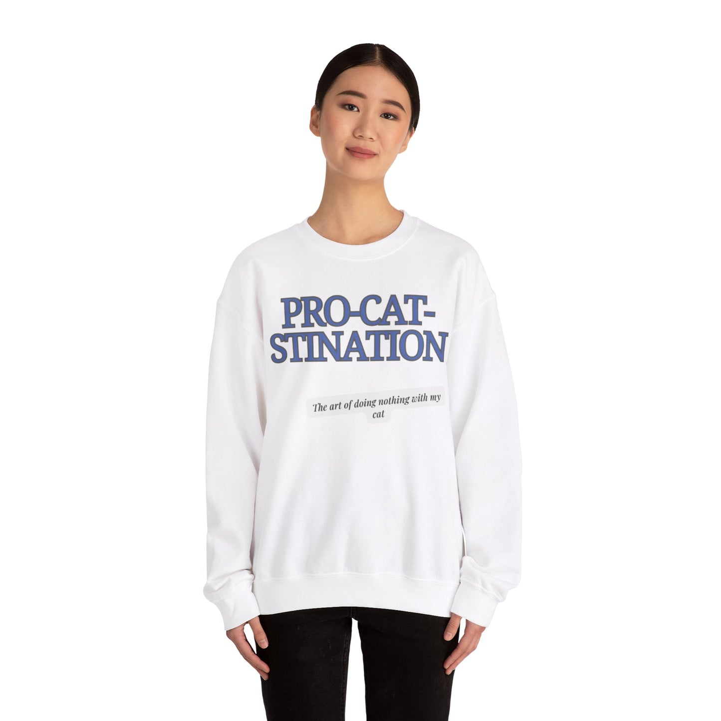 Pro-Cat-Stination Women's Crewneck Sweatshirt